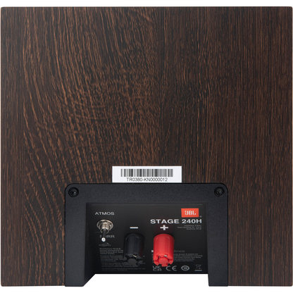 JBL Stage 240H 2-Way Dolby Atmos Surround Sound Speakers - Espresso (Pair)