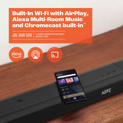 JBL Bar 500 590W 5.1-Channel Dolby Atmos Soundbar System