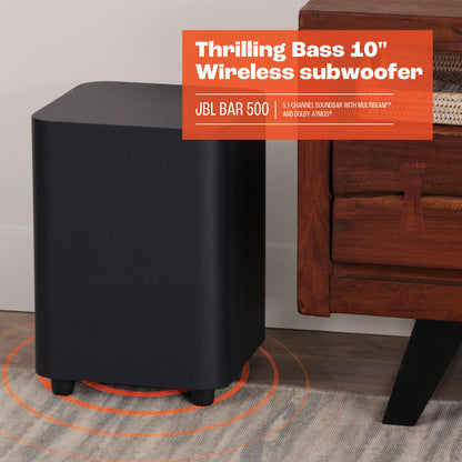 JBL Bar 500 590W 5.1-Channel Dolby Atmos Soundbar System