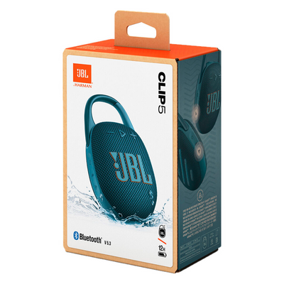JBL Clip 5 Portable Waterproof Wireless Speaker (Blue)