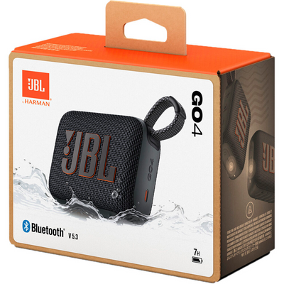 JBL Go 4 Waterproof Portable Bluetooth Speaker (Black)