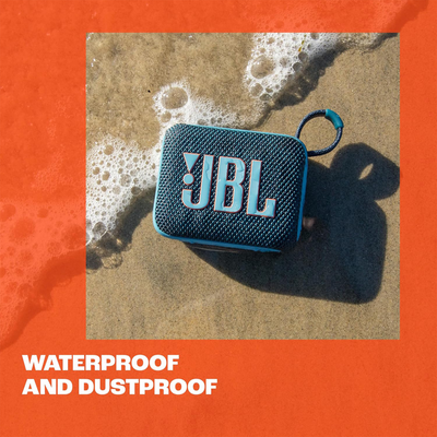 JBL Go 4 Waterproof Portable Bluetooth Speaker (Black)