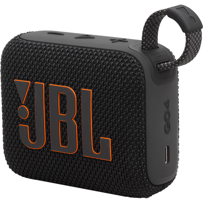 JBL Go 4 Waterproof Portable Bluetooth Speaker (Black)