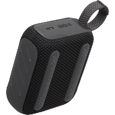 JBL Go 4 Waterproof Portable Bluetooth Speaker (Black)