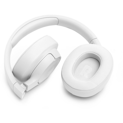 JBL Tune 770NC Adaptive Noise Cancelling Wireless Bluetooth Over-Ear Headphones with Mic/Remote (White)