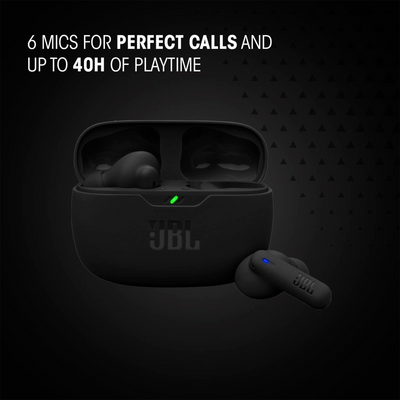 JBL Vibe Beam 2 True Wireless Noise-Canceling Earbuds (Black)
