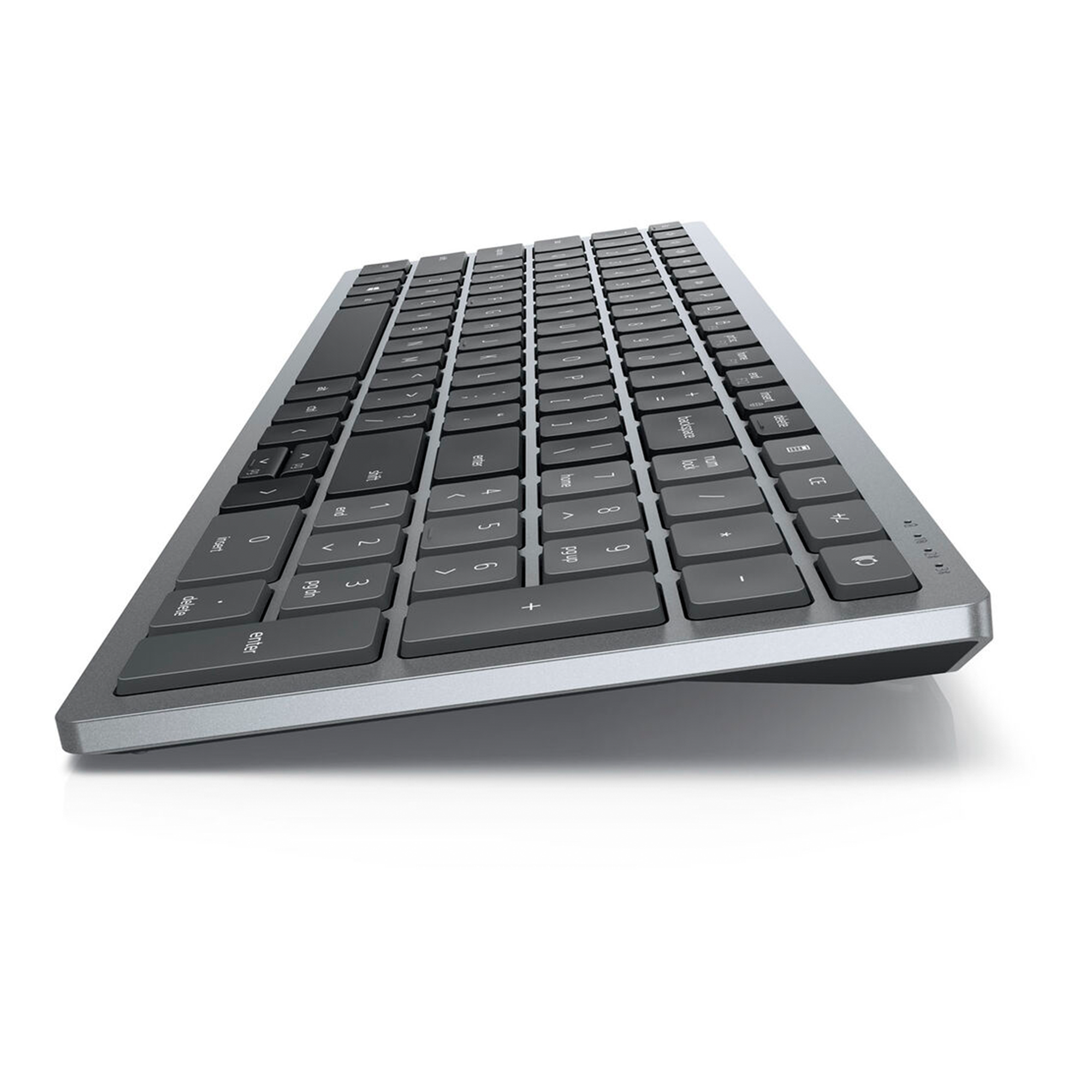 Dell KB740 Compact Multi-Device Wireless Keyboard - US English (Gray)