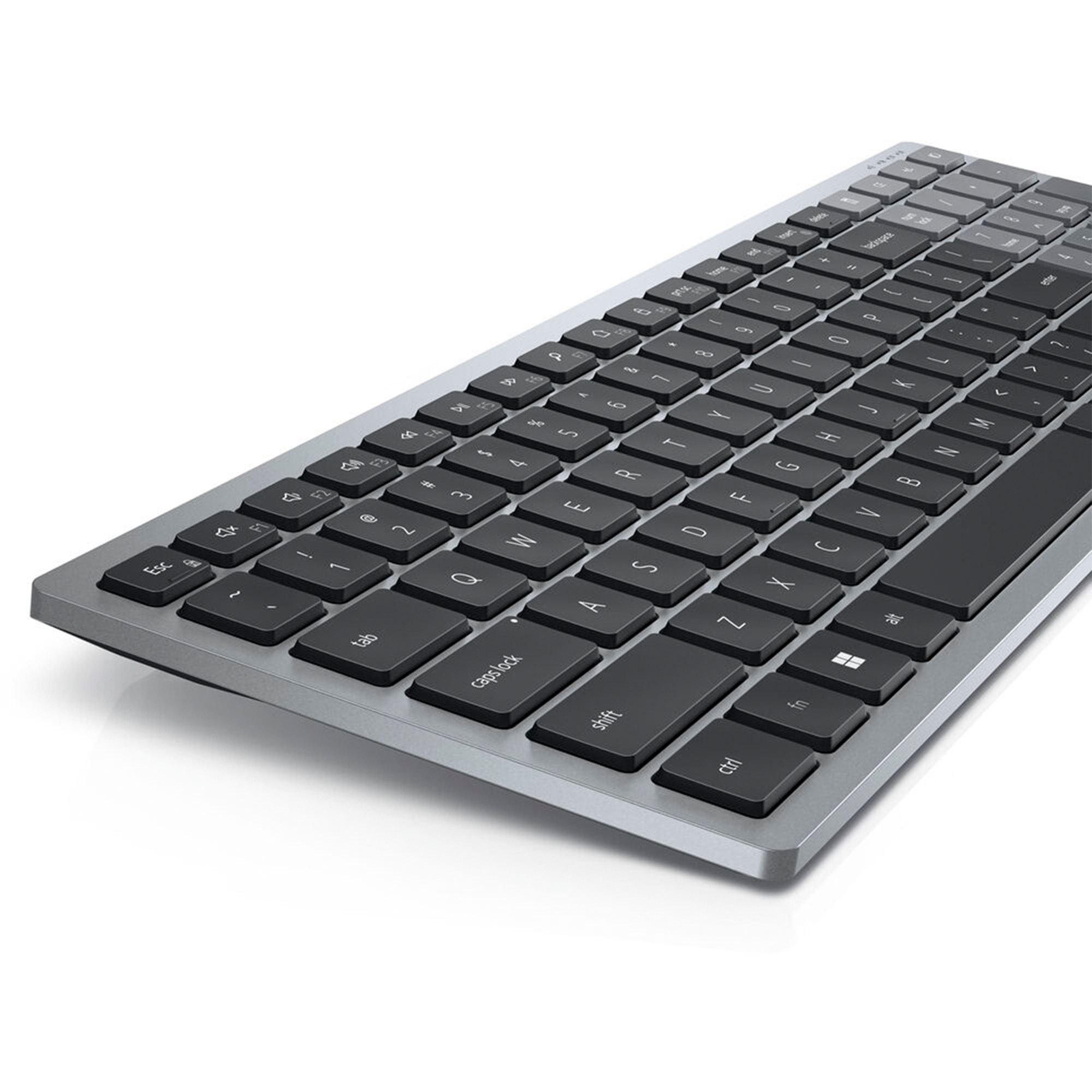 Dell KB740 Compact Multi-Device Wireless Keyboard - US English (Gray)