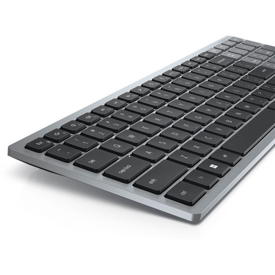 Dell KB740 Compact Multi-Device Wireless Keyboard - US English (Gray)
