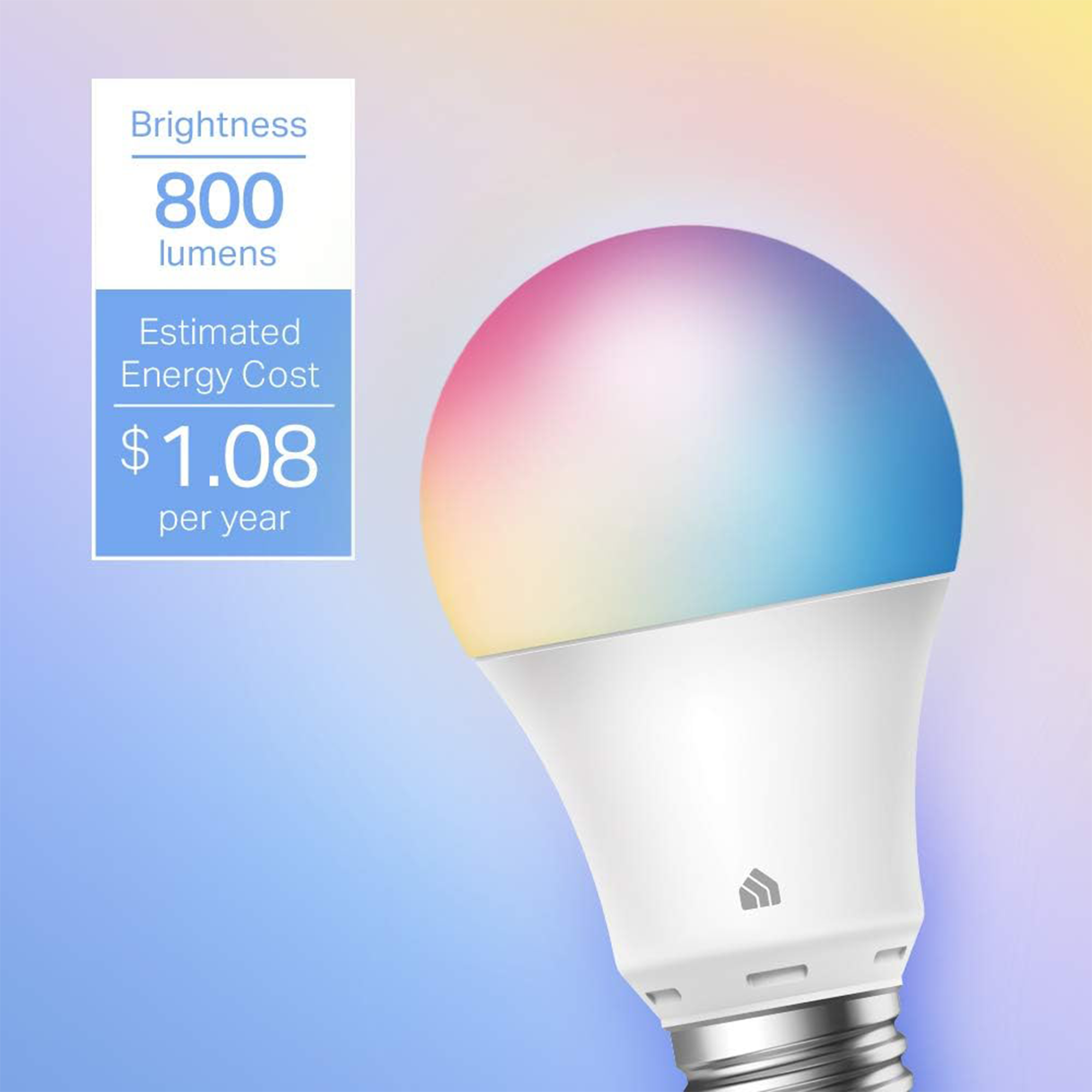 TP-Link KL125 Kasa Smart Wi-Fi Light Bulb (Multicolor, 4-Pack)