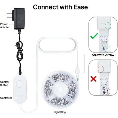 TP‑Link Kasa Smart LED Light Strip KL400L5 – 16.4′ RGB (Wi‑Fi)
