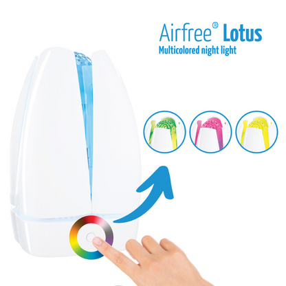 Airfree Lotus Mold & Bacteria Destroying Filterless Air Purifier with Night Light