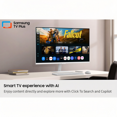 Samsung M7 M70F 32" 4K HDR Smart Monitor with Samsung Vision AI (White)