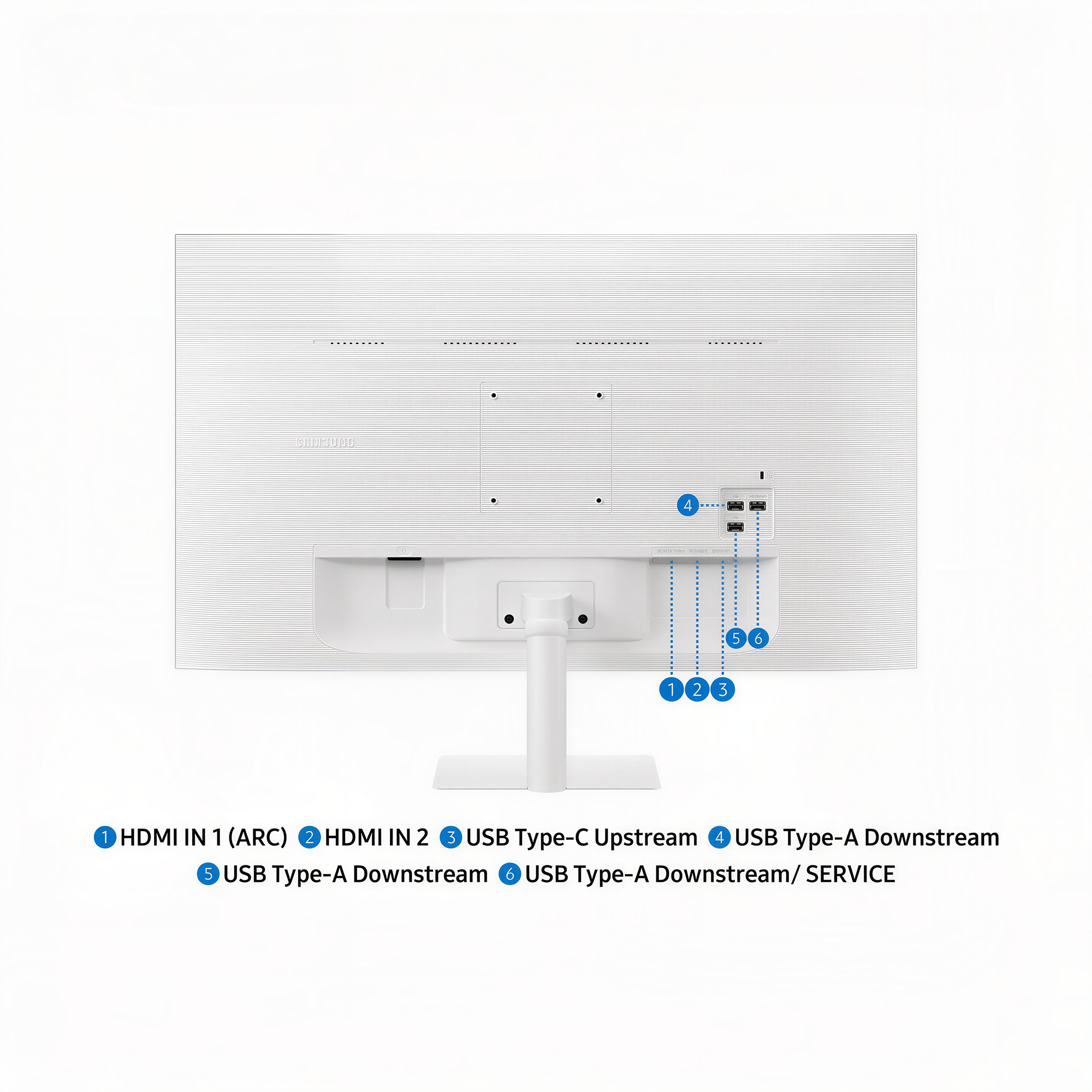 Samsung M7 M70F 32" 4K HDR Smart Monitor with Samsung Vision AI (White)