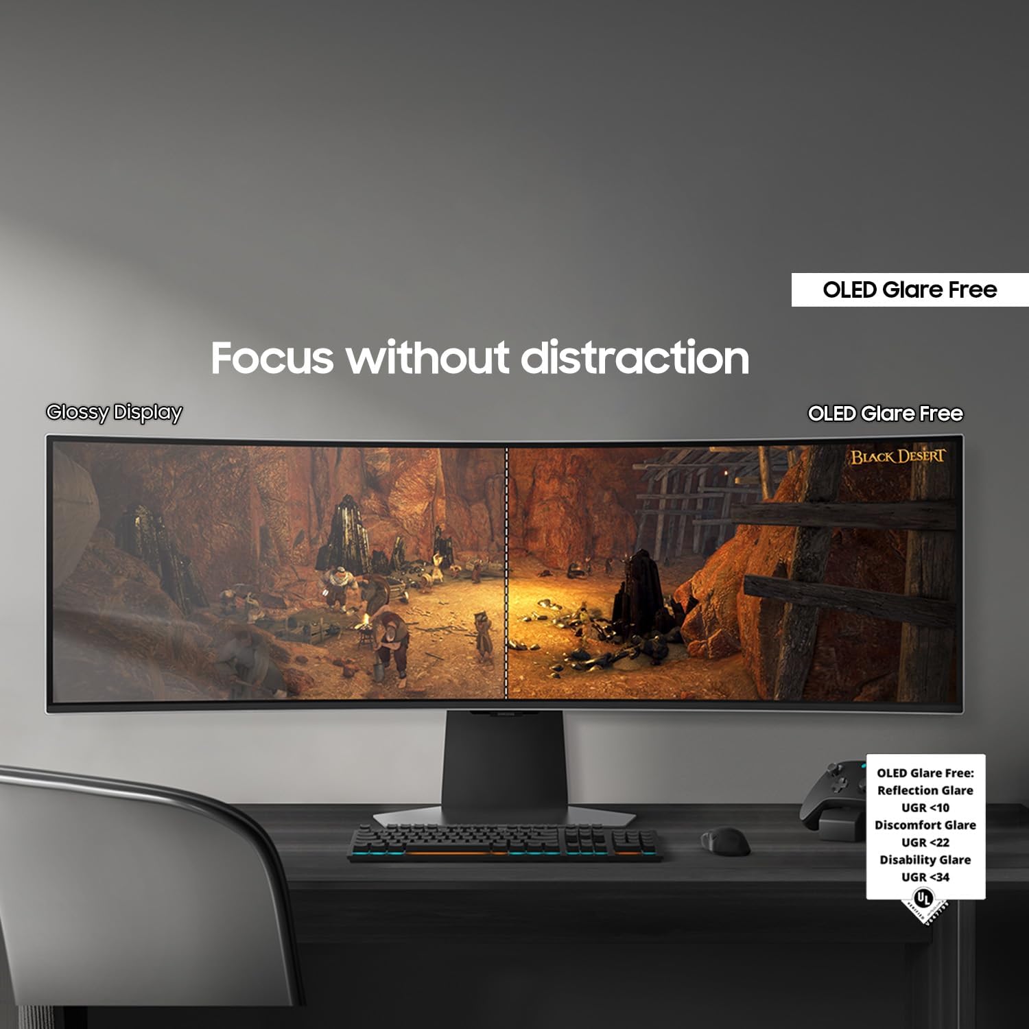 Samsung Odyssey QD-OLED G9 G95SD 49" 1440p 240 Hz Ultrawide Curved Gaming Monitor
