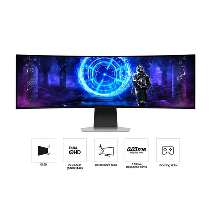 Samsung Odyssey QD-OLED G9 G95SD 49" 1440p 240 Hz Ultrawide Curved Gaming Monitor