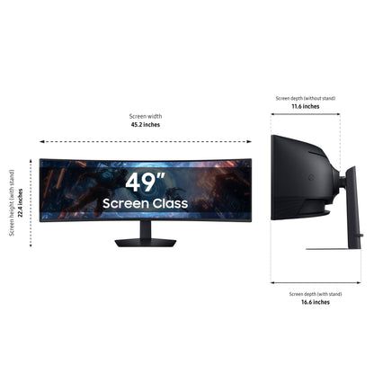 Samsung 49" Odyssey G9 G91F DQHD 144Hz Curved Ultrawide Gaming Monitor