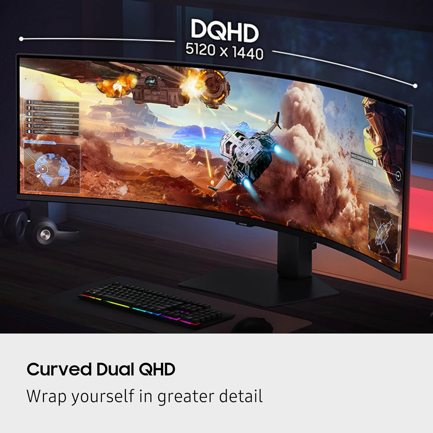 Samsung 49" Odyssey G9 G91F DQHD 144Hz Curved Ultrawide Gaming Monitor
