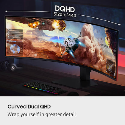 Samsung 49" Odyssey G9 G91F DQHD 144Hz Curved Ultrawide Gaming Monitor