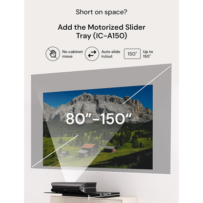 AWOL Vision LTV-3000 Pro 2000-Lumen XPR 4K 3D RGB Laser Projector