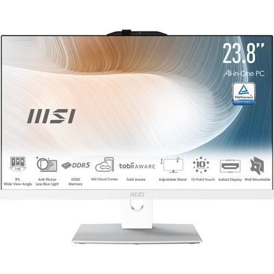 MSI Modern AM272P 1M-823US 27" All-in-One Computer - Intel Core 5 120U - Windows 11 Home - 16GB RAM - 1TB SSD - Wi-Fi 6E