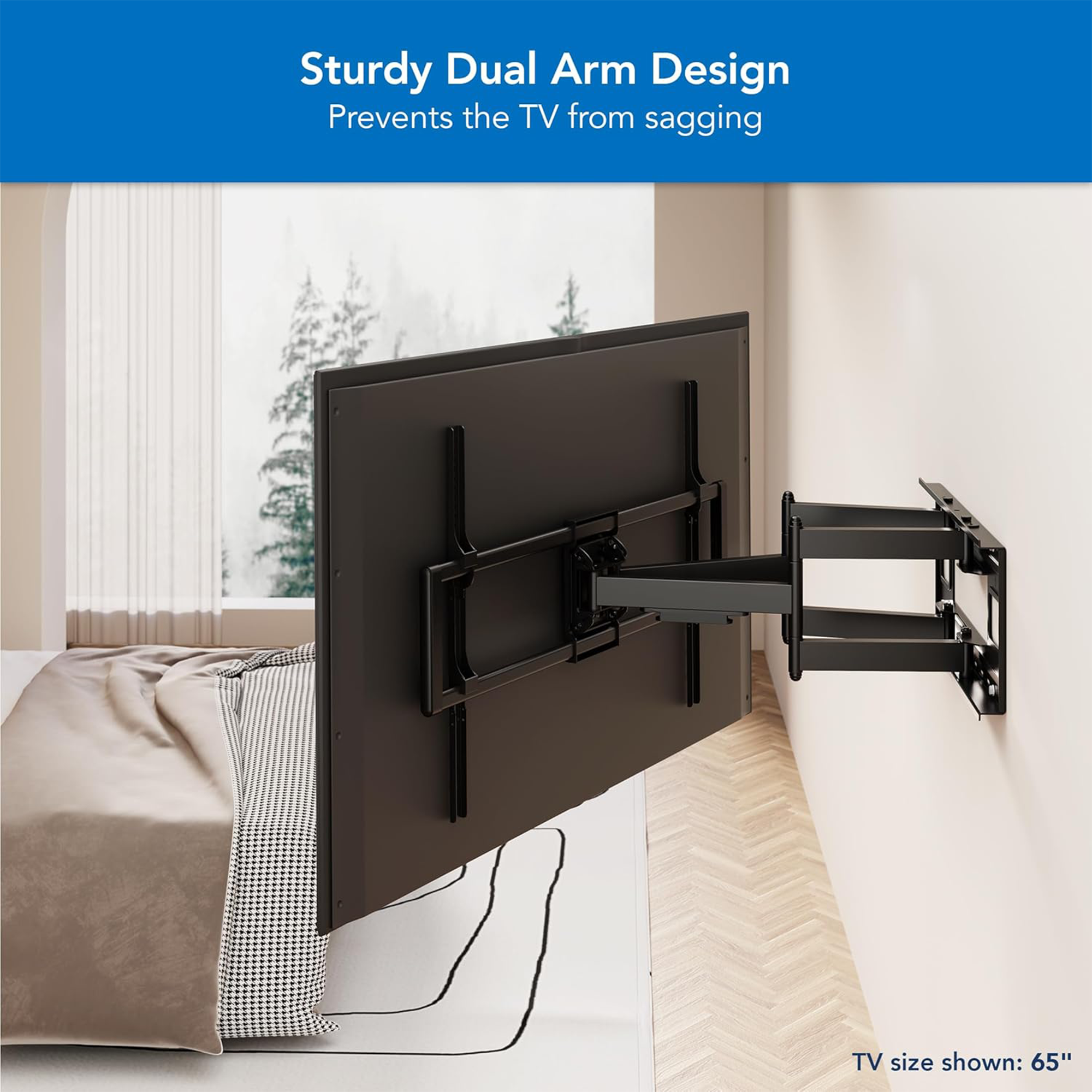Mount-It! MI-14010 Heavy Duty XXL Full Motion TV Wall Mount for 60 to 120" Displays