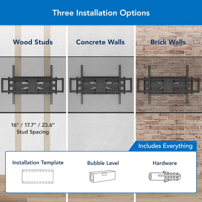 Mount-It! MI-14010 Heavy Duty XXL Full Motion TV Wall Mount for 60 to 120" Displays