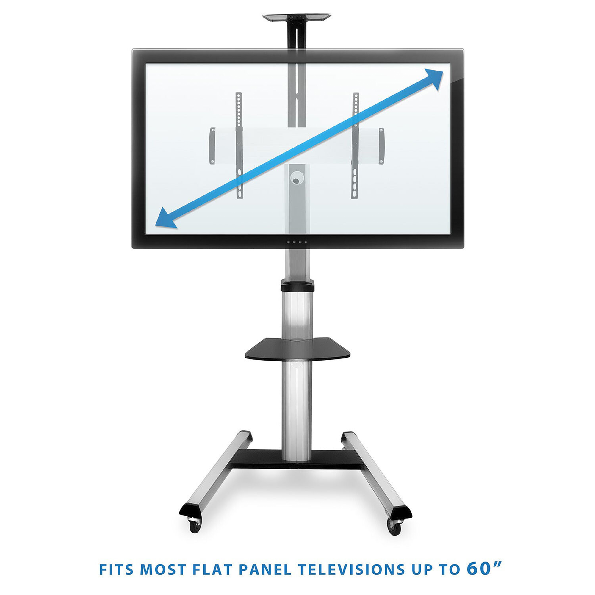 Mount-It! MI-875 Heavy-Duty Mobile TV Cart