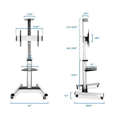 Mount-It! MI-875 Heavy-Duty Mobile TV Cart