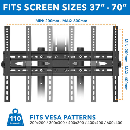 Mount-It! MI-876 Adjustable Mobile TV Cart