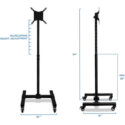 Mount-It! MI-879 Adjustable Mobile TV Stand