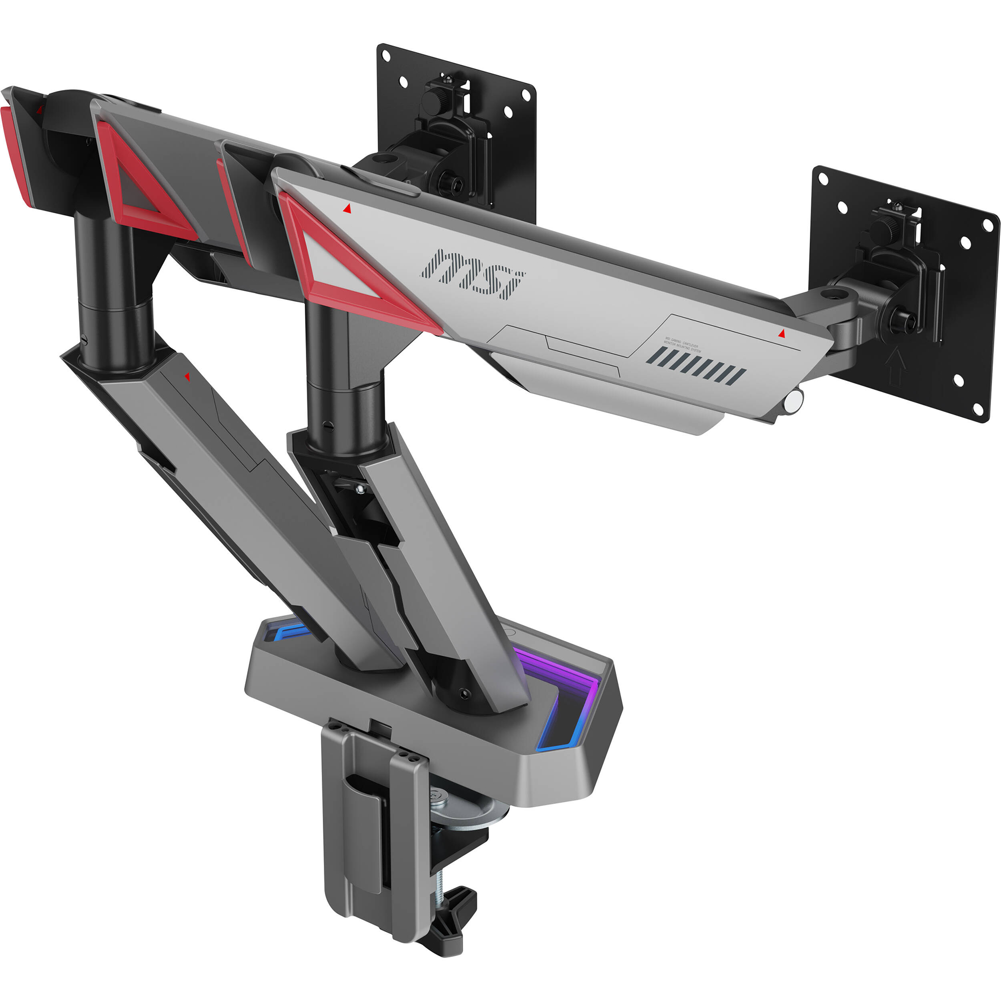 MSI MPG MT161DR Dual Arm Desk Mount for 17 to 38" Displays