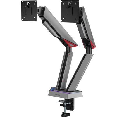 MSI MPG MT161DR Dual Arm Desk Mount for 17 to 38" Displays
