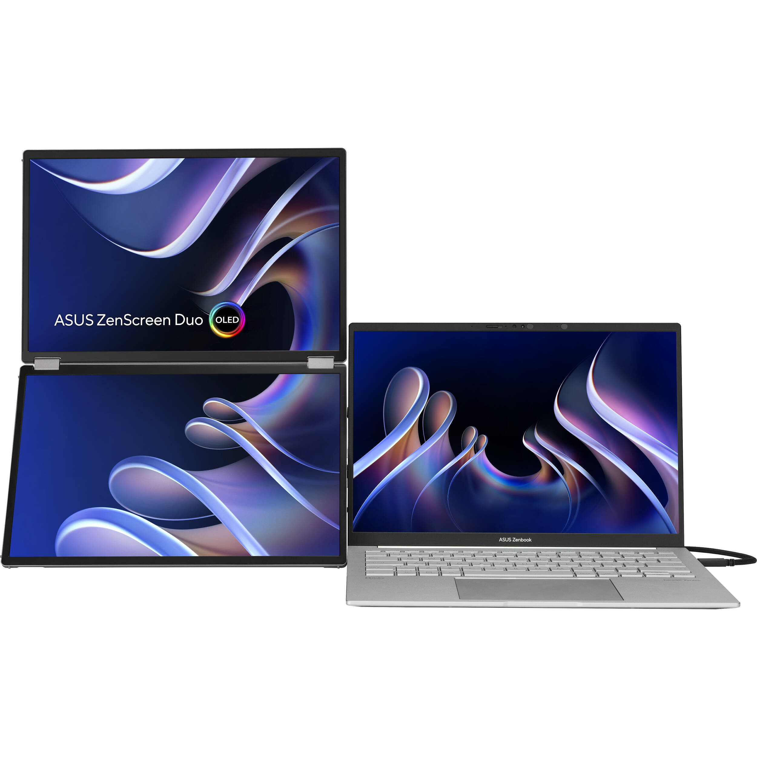 ASUS ZenScreen Duo MQ149CD OLED 14" HDR Portable Monitor