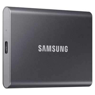 Samsung 1TB T7 Portable SSD (Titan Gray) - MU-PC1T0T/AM