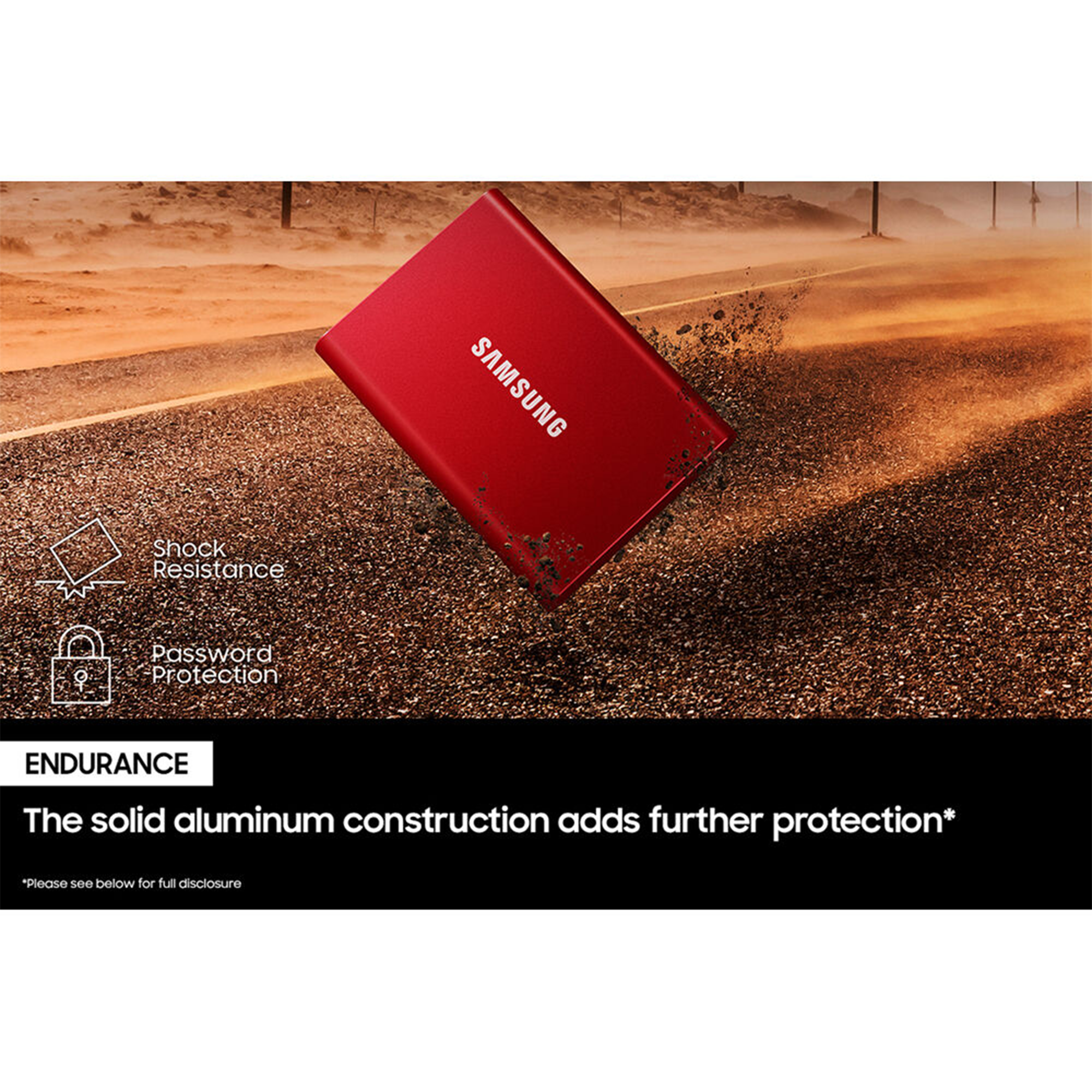 Samsung 1TB T7 Portable SSD (Titan Gray)