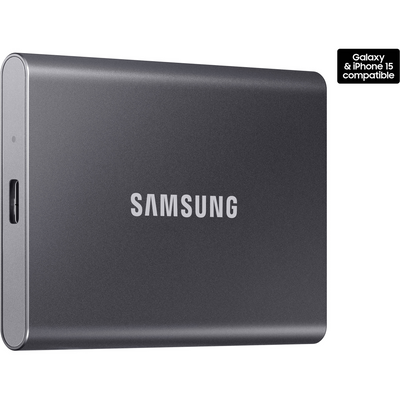 Samsung 1TB T7 Portable SSD (Titan Gray) - MU-PC1T0T/AM