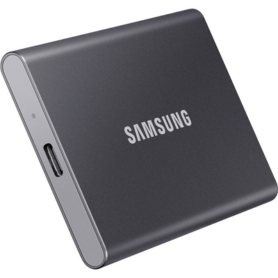 Samsung 1TB T7 Portable SSD (Titan Gray) - MU-PC1T0T/AM