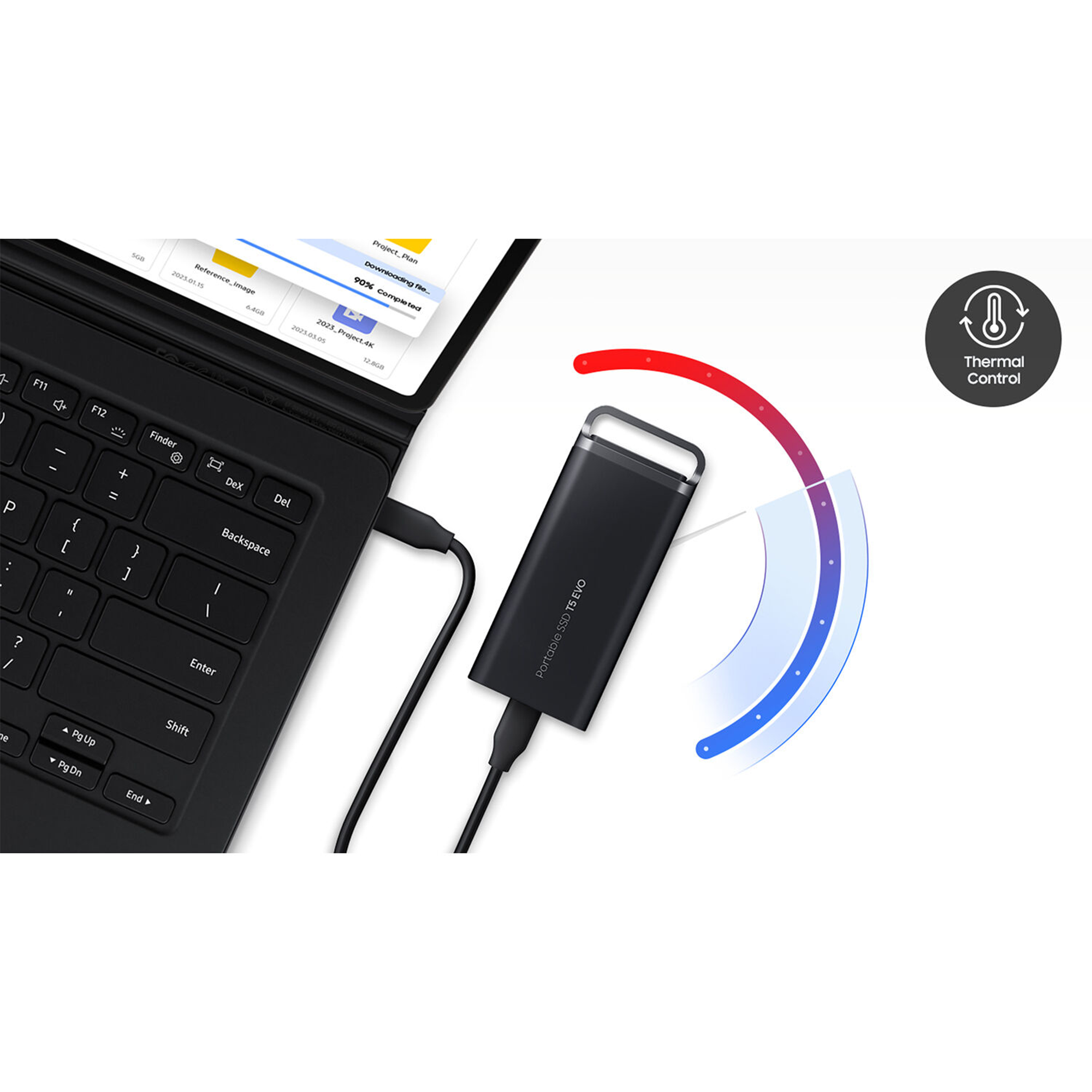 Samsung 8TB T5 EVO USB 3.2 Gen 1 Portable SSD