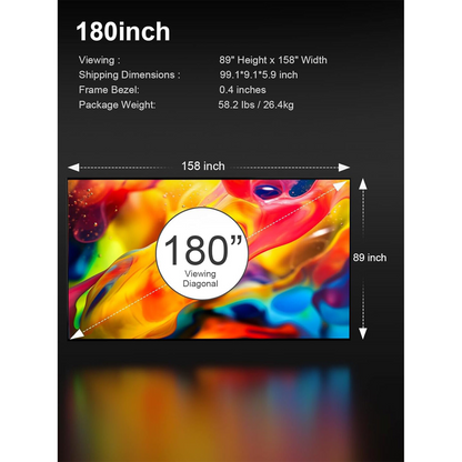 AWOL Vision MW-180 Wall-Mounted Screen (180")