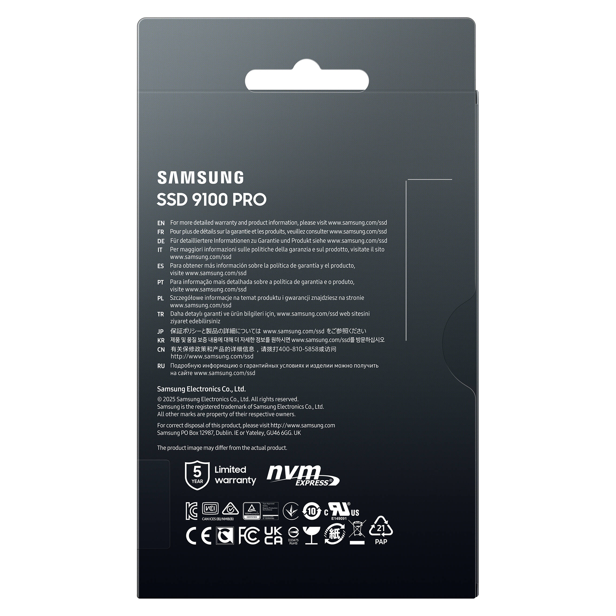 Samsung 9100 PRO 1TB PCIe 5.0 M.2 Internal SSD