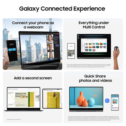 Samsung Galaxy Book5 Pro 360 NP964QHA-KG2US 2 in 1 Notebook (Moonstone Gray)