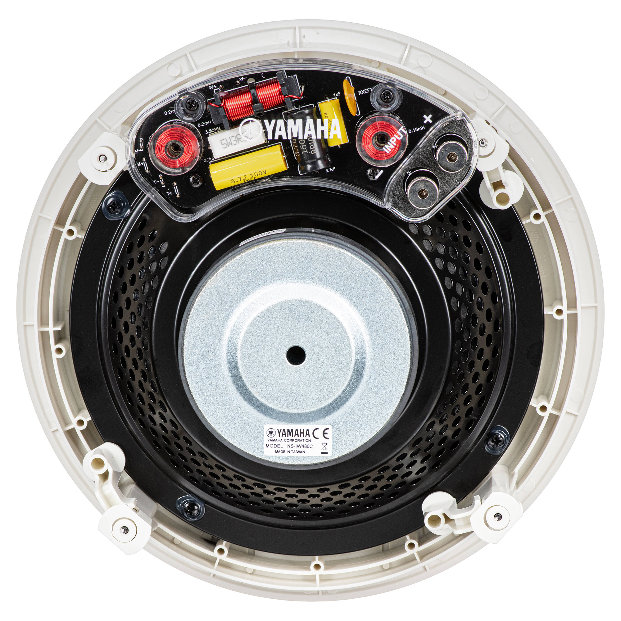 Yamaha NS-IW480CWH 8" 3-Way In-Ceiling Speaker System - White (Pair)