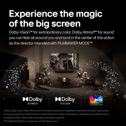 LG 65" OLED Evo C4 Series 4K HDR Smart TV with webOS