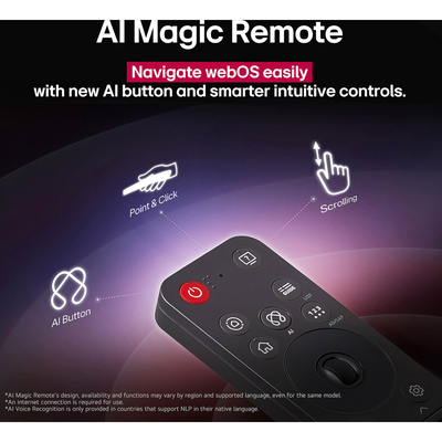 LG OLED evo AI G5 4K 77-Inch Smart TV with Supplied Wall Mount - OLED77G5WUA