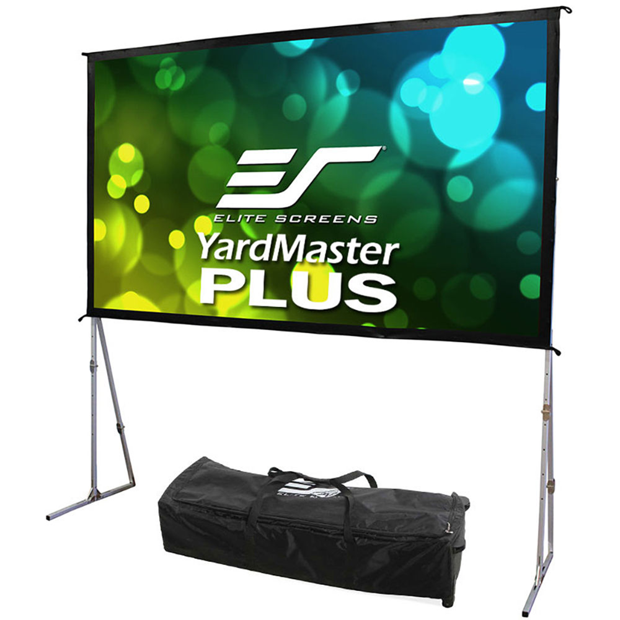 Elite Screens Yard Master Plus Series OMS145H2PLUS 145" Portable Indoor/Outdoor Folding Frame Projection Screen