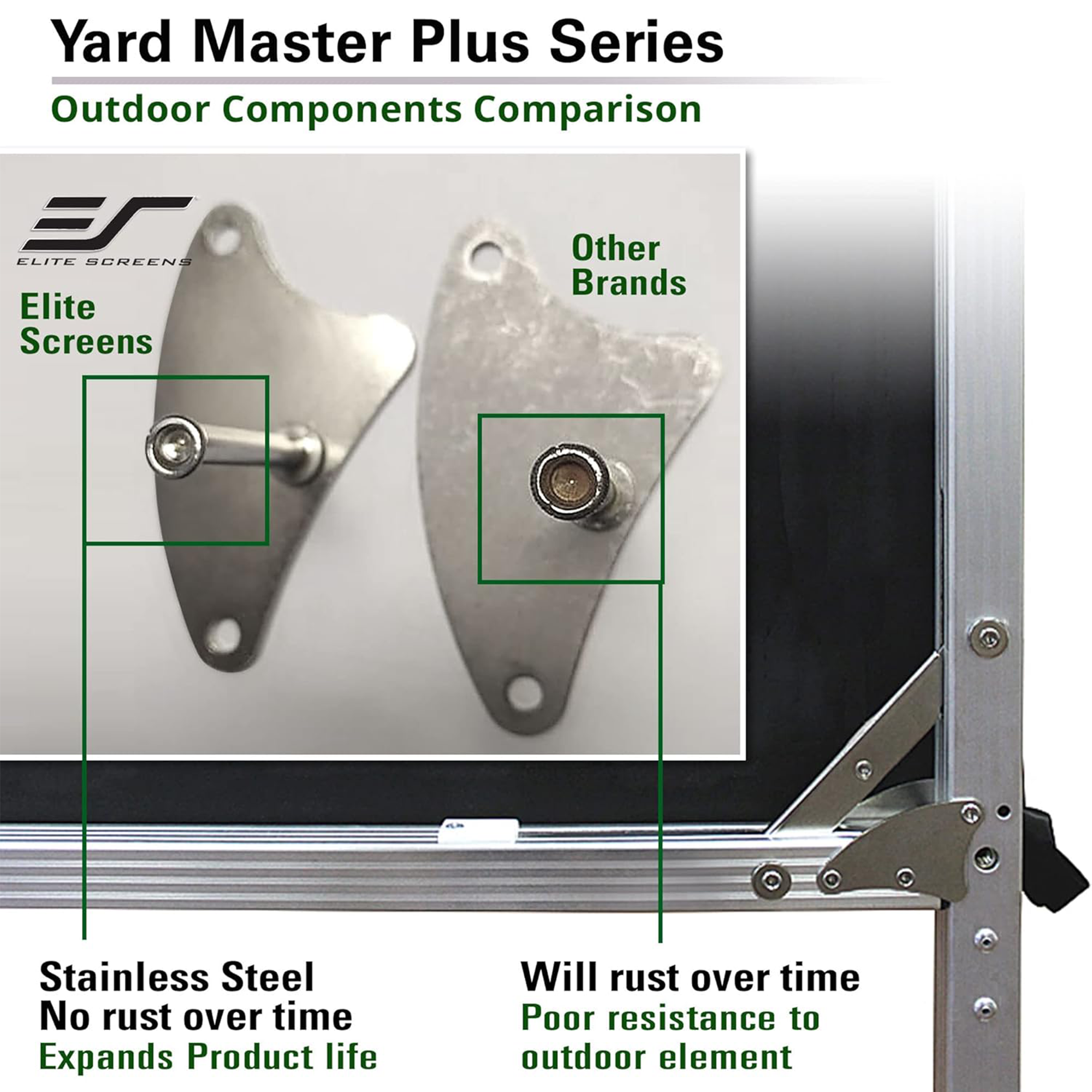 Elite Screens Yard Master Plus Series OMS145H2PLUS 145" Portable Indoor/Outdoor Folding Frame Projection Screen