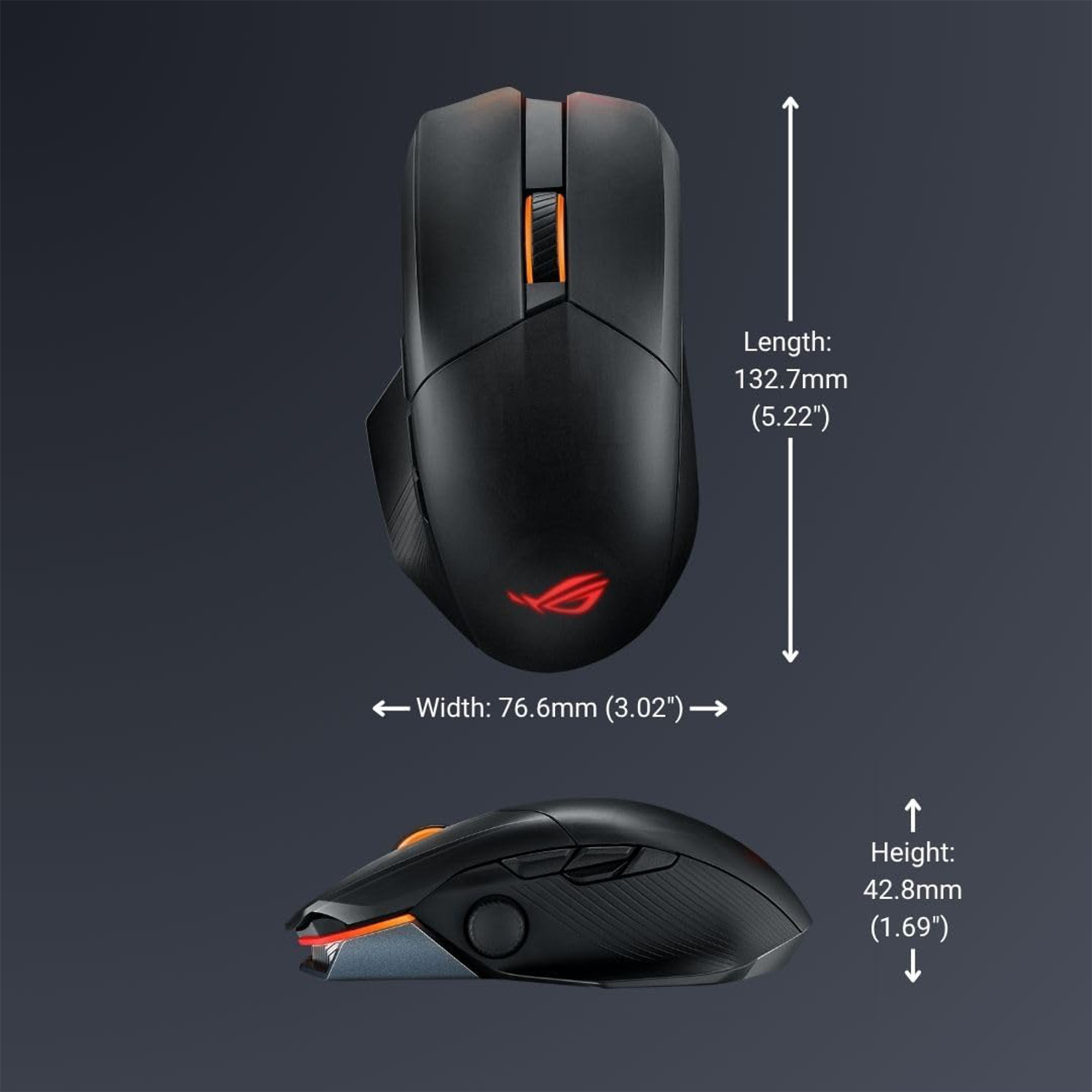 ASUS ROG Chakram X Origin Wireless Gaming Mouse (Black)