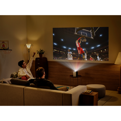 LG CineBeam S 500-Lumen UHD 4K Ultra-Short-Throw Triple Laser DLP Smart Projector
