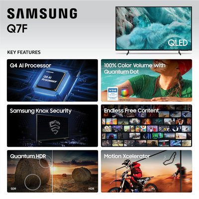Samsung 65" QLED Q7F 4K Samsung Vision AI Smart TV - QN65Q7FAAFXZA